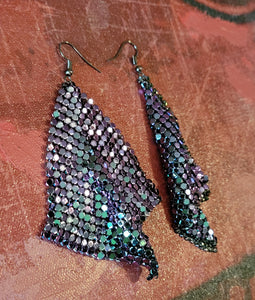 Aluminum drop earrings