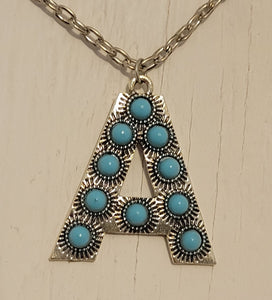 Alloy turquoise letter