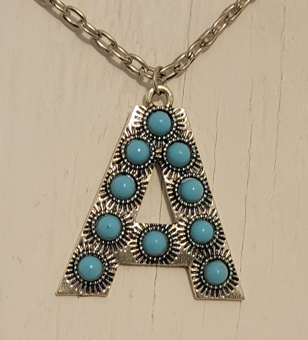 Alloy turquoise letter