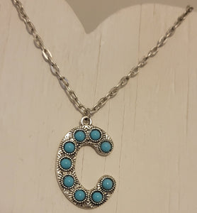 Alloy turquoise letter