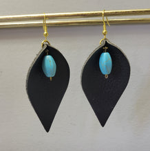 Load image into Gallery viewer, Leather earrings with charms
