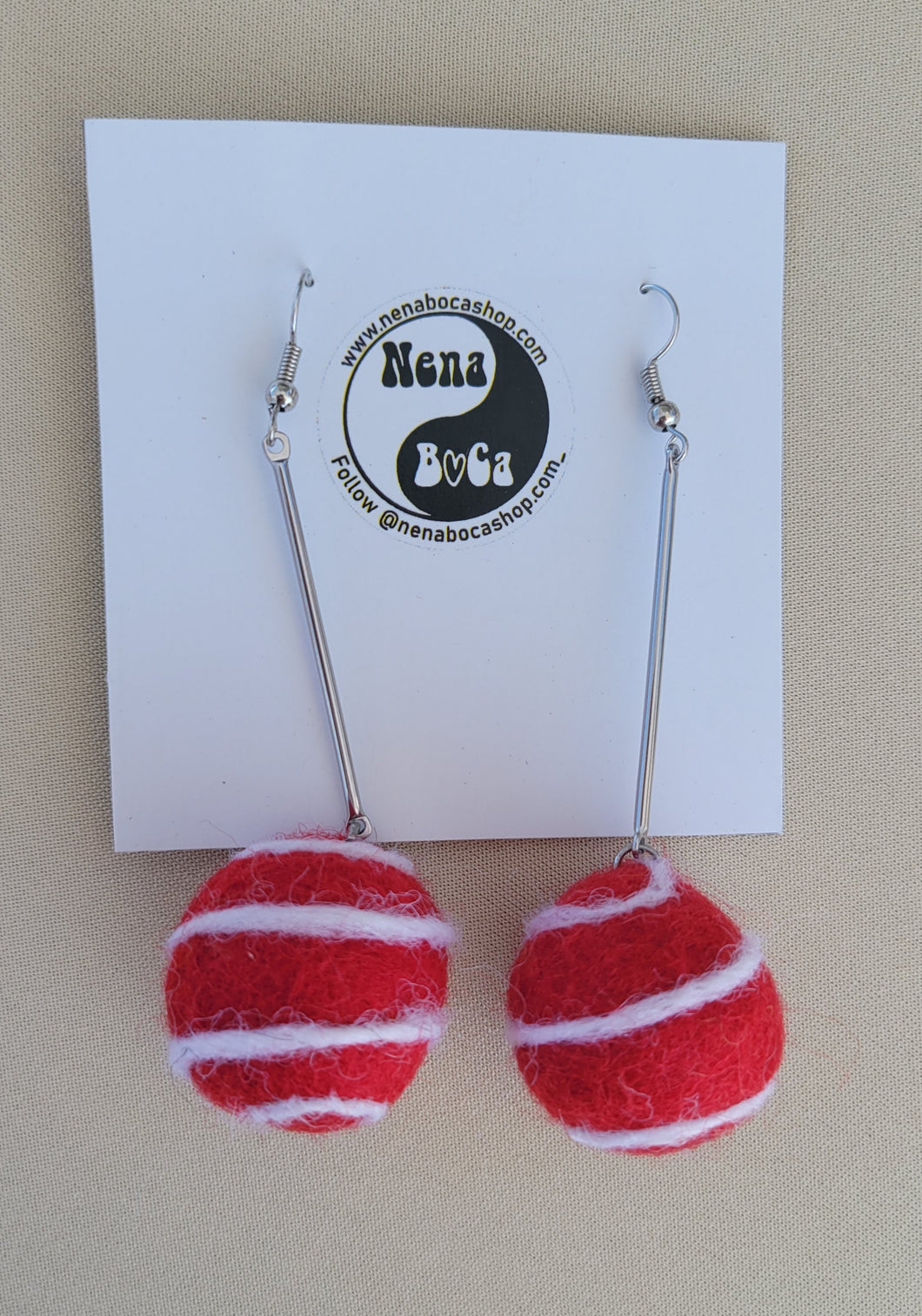 Swirl Christmas earrings