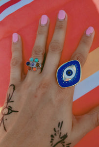 Evil eye rings