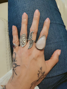 Angel wing ring