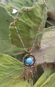 Rainbow dreamcatcher necklace