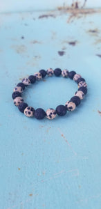 Dalmatian jasper bracelets