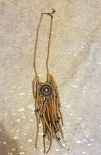 Load image into Gallery viewer, Leather fringed necklace
