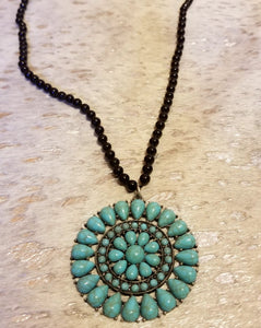 Mandala boho necklace