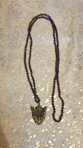 Butterfly long necklace