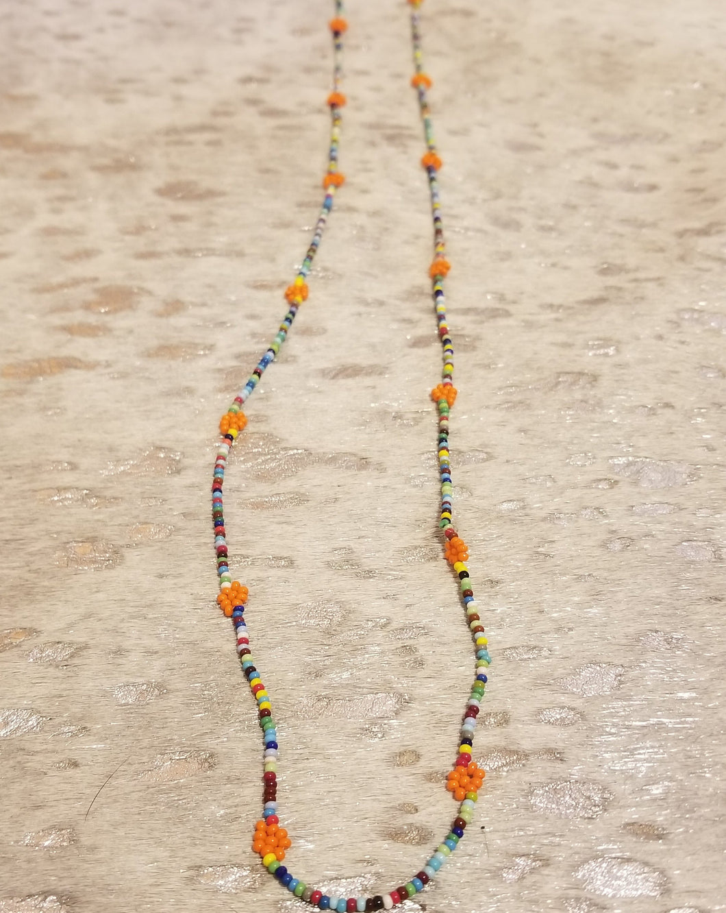 Colorful beads long necklaces