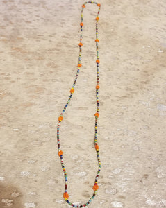 Colorful beads long necklaces