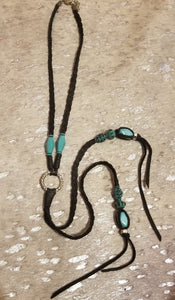 Maritza braided leather necklace