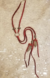 Maritza braided leather necklace