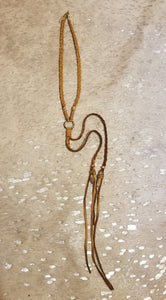 Maritza braided leather necklace