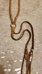 Maritza braided leather necklace