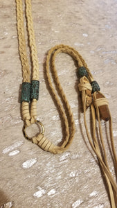 Maritza braided leather necklace