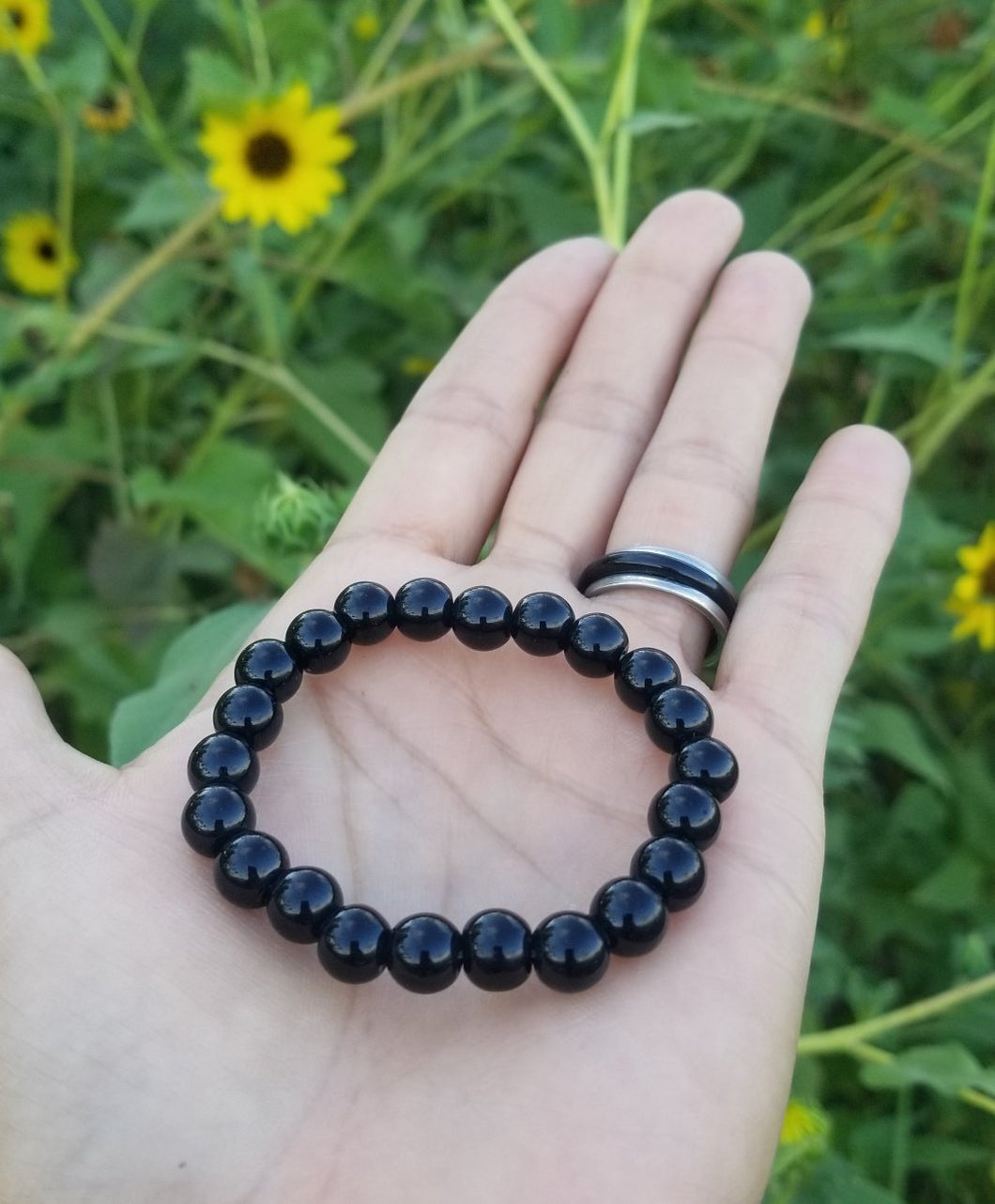 Obsidian bracelets