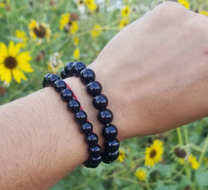 Obsidian bracelets