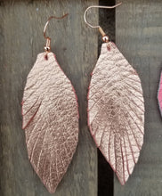 Load image into Gallery viewer, Boho small leather earrings
