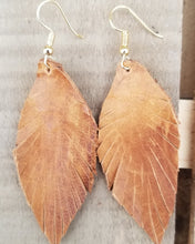 Load image into Gallery viewer, Boho small leather earrings
