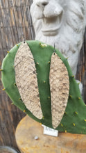 Load image into Gallery viewer, Long boho leather earrings
