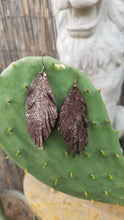 Load image into Gallery viewer, Boho small leather earrings
