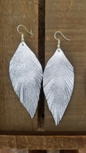 Load image into Gallery viewer, Boho metallic leather earrings
