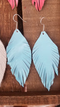 Load image into Gallery viewer, Boho medium leather earrings
