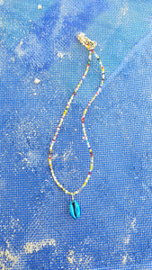 Metallic shell necklace