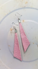 Load image into Gallery viewer, Triangle leather earrings
