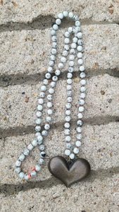 Howlite necklace