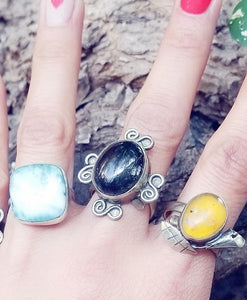 Black Amber rings