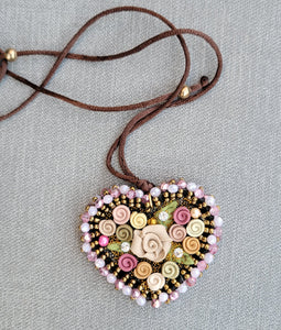 Heart adjustable necklace