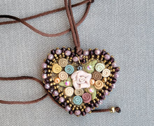 Load image into Gallery viewer, Heart adjustable necklace
