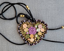 Load image into Gallery viewer, Heart adjustable necklace
