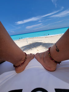 Coral anklet