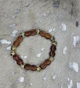 Dalmatian jasper bracelets