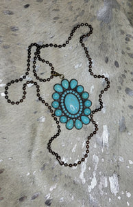 Boho metal necklace