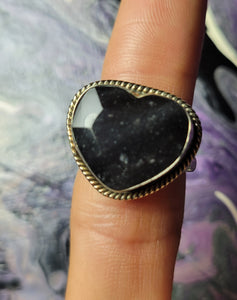 Obsidian ring