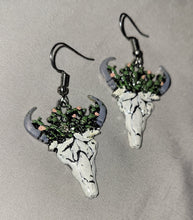 Load image into Gallery viewer, Bull skull earrings
