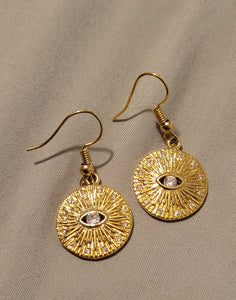 Evil eye earrings