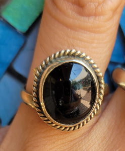 Obsidian ring