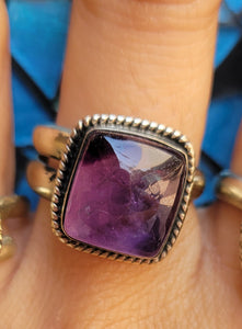 Amethyst rings