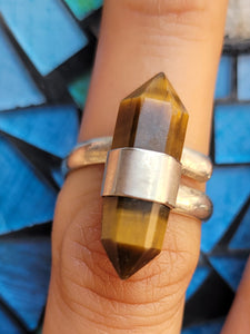 Tiger's eye rings