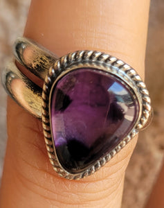 Amethyst rings