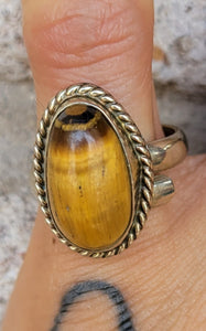 Tiger's eye rings