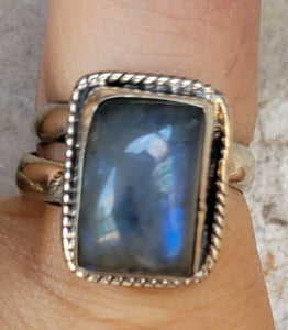 Labradorite rings