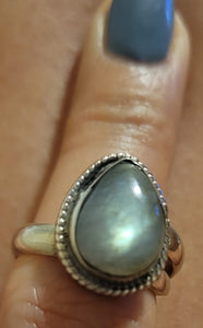 Labradorite rings