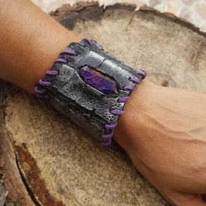 Gator tears leather bracelet