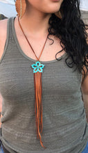 Load image into Gallery viewer, Leather tassels necklace
